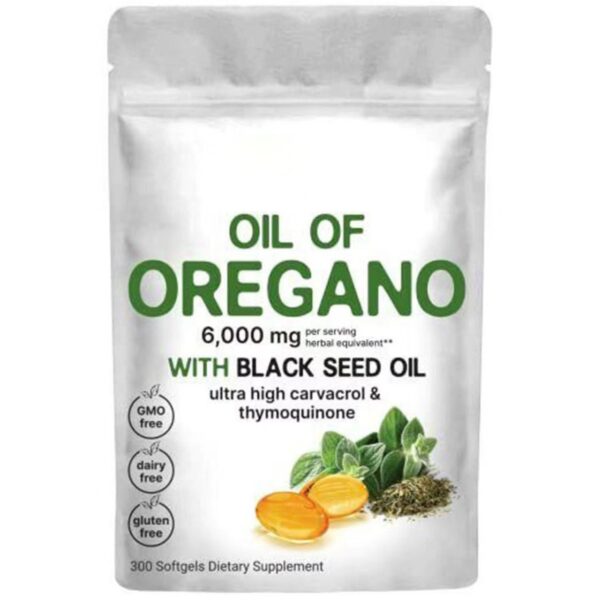 Oregano Oil Soft Capsules Dietary Supplement